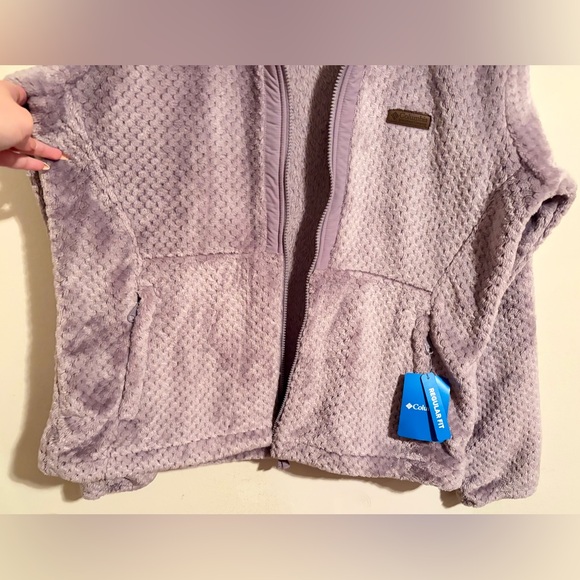 NWT Women's Purple Columbia Fire Side 3 Fuzzy Sherpa Full Zip Jacket Sz Large - Picture 11 of 16